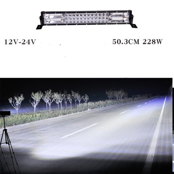 Light Bar 12V 24V Truck Middle Bar Light Super Bright Bright Light - 76 single lamp, Single pack