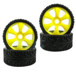 Road Running Street Off-Road Tire 17mm Coupler - Yellow