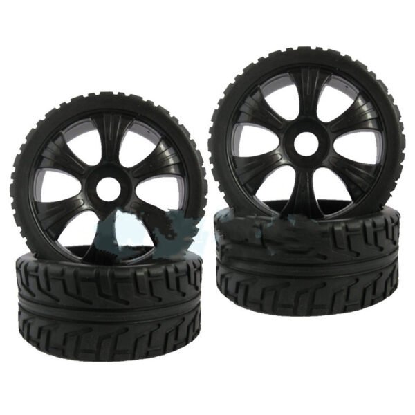 Road Running Street Off-Road Tire 17mm Coupler - Black
