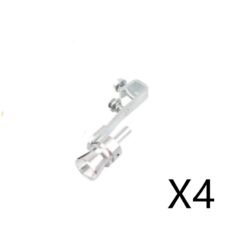 Exhaust Pipe Oversized Roar Maker - Silver 4pcs, XL