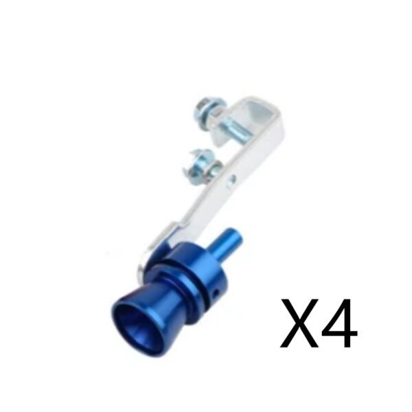 Exhaust Pipe Oversized Roar Maker - Blue 4pcs, L
