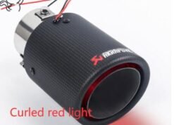 Automobile tail pipe exhaust pipe lamp - Curled red light