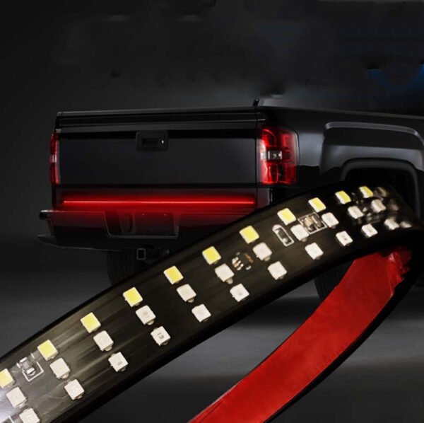 High-brightness three-color pickup truck tail box light LED tail light bar - Three rows, 1.2M