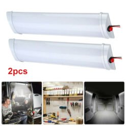 Fashion Universal LED Truck Interior Car Light Bar - White, 2PCS