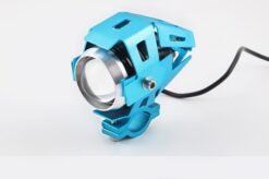 Motorcycle LED headlights flashing lights - blue