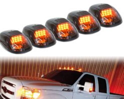 Pickup truck top mouse light - Yellow, 5pcs a set