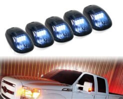 Pickup truck top mouse light - White, 5pcs a set