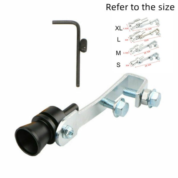Car Modified Exhaust Pipe Turbo Sounder - Black, L