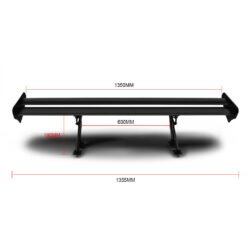 Alternative view of Aluminum Alloy Rear Wing Sedan Car Fixed Wind Spoiler