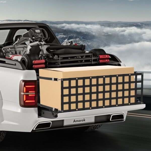 Tailgate Net Pickup Truck Tailgate Net 60" X 18" For Full Size Trucks - Black