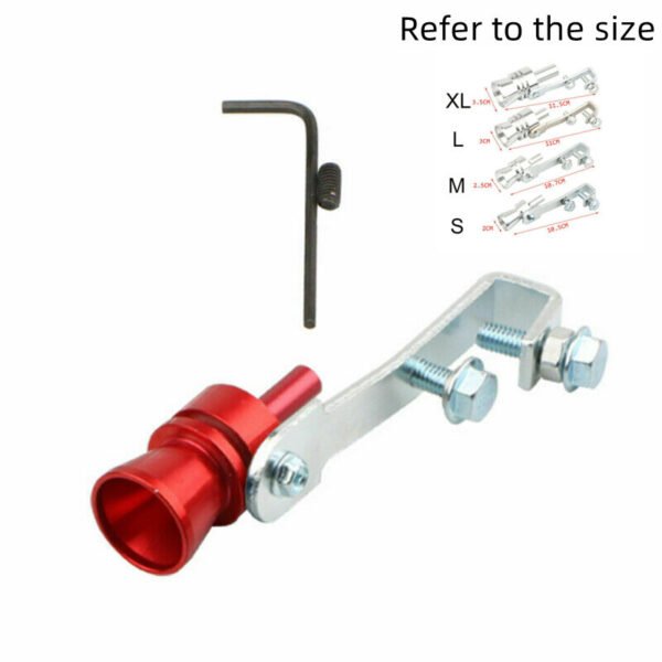 Car Modified Exhaust Pipe Turbo Sounder - Red, S