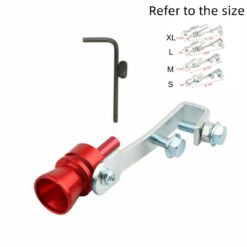 Car Modified Exhaust Pipe Turbo Sounder - Red, L