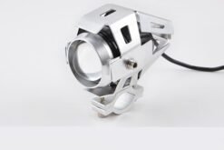 Motorcycle LED headlights flashing lights - silver