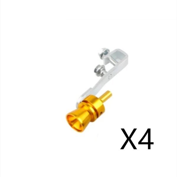 Exhaust Pipe Oversized Roar Maker - Gold 4pcs, M