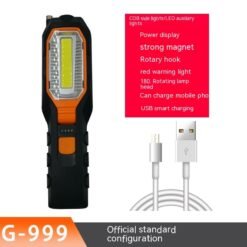 Work Light Auto Repair Super Bright Strong Light Led With Magnet Car Repair Lighting Flashlight - G999
