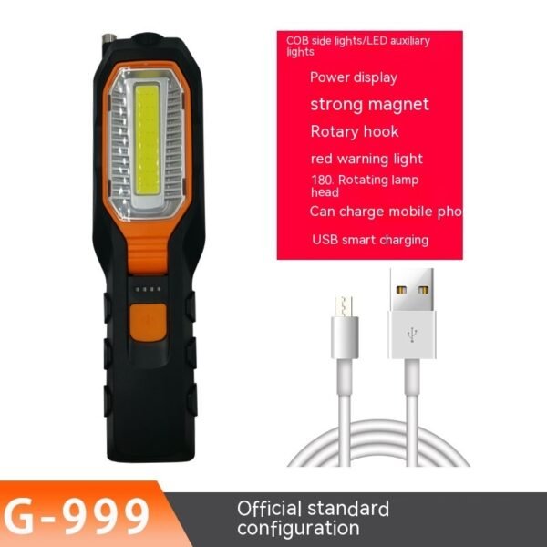 Work Light Auto Repair Super Bright Strong Light Led With Magnet Car Repair Lighting Flashlight - G999
