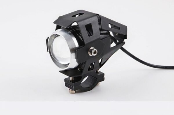 Motorcycle LED headlights flashing lights - black