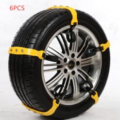 Fashion Personality Universal Car Tire Snow Chain - Yellow, 6PCS