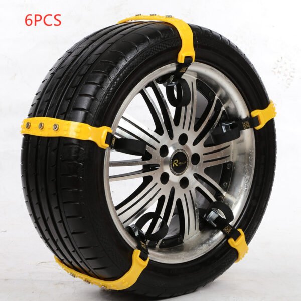 Fashion Personality Universal Car Tire Snow Chain - Yellow, 6PCS