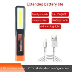 Work Light Auto Repair Super Bright Strong Light Led With Magnet Car Repair Lighting Flashlight - G998Second generation