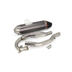 Off-road Motorcycle Modified Parts Exhaust Pipe Whole Exhaust Pipe Tail Section - Silver