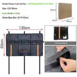 Soft Padding For Protecting Bicycles On A Pickup Truck Tailgate - Webbing Style