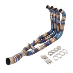 Torch Suitable For Motorcycle Sports Car S1000RR Titanium Alloy Front S1000R Modified Exhaust Pipe - Titanium Alloy Burning Blue