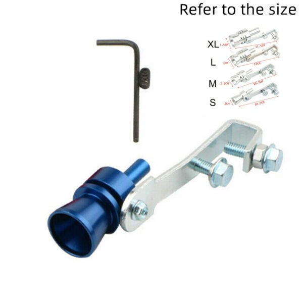 Car Modified Exhaust Pipe Turbo Sounder - Blue, L