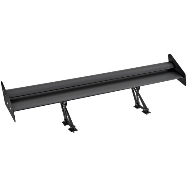 GT Wing Car Spoiler, 53.1 Inch Universal Spoiler With Double Deck, Adjustable Lightweight Aluminum, Car Rear Spoiler Wing, Racing Spoiler BGW Or JDM Drift Black - Black