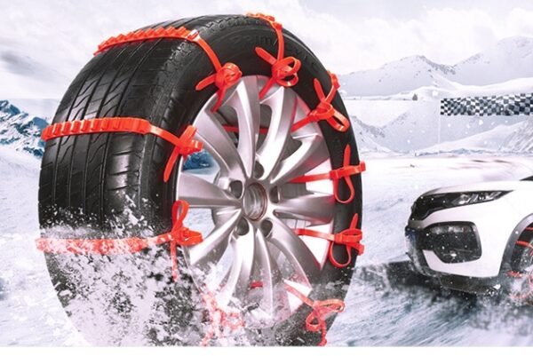 Single Price Car Tire Chain Nylon Material - Red 10pcs