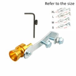 Car Modified Exhaust Pipe Turbo Sounder - Gold, S