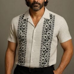 Fashion Casual Print Hawaiian Shirts For Men - Style 3, L