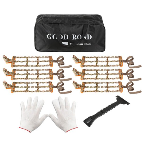 Heavy Manganese Steel Chain For Winter Tire Snow - Small, 6PCS