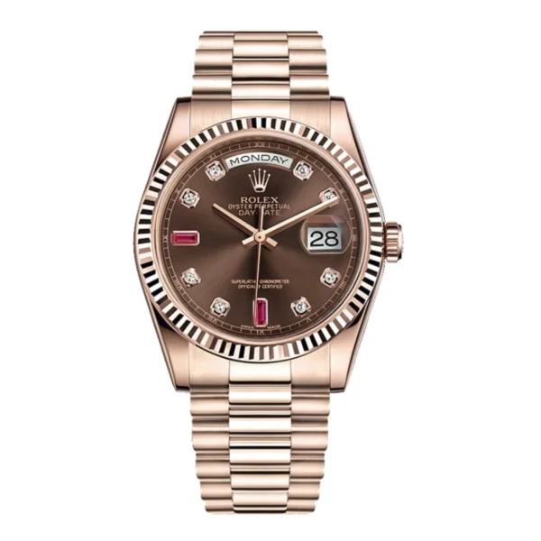 Rolex Day-Date 128235 “Chocolate Dial” Top Grade 1:1 - Swiss