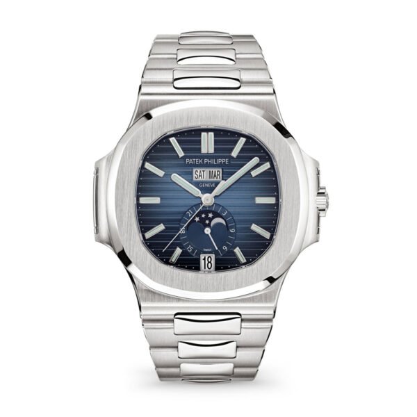 Patek Philippe Nautilus Annual Calendar, Moon Phases Watch, Stainless Steel, 40,5 mm, Ref# 5726/1A-014 1:1