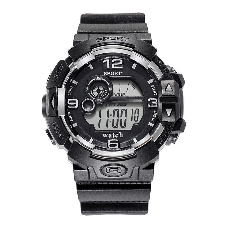 cool luminous men sport watch high end silicone strap military wrist watch led calendar waterproof digital watches