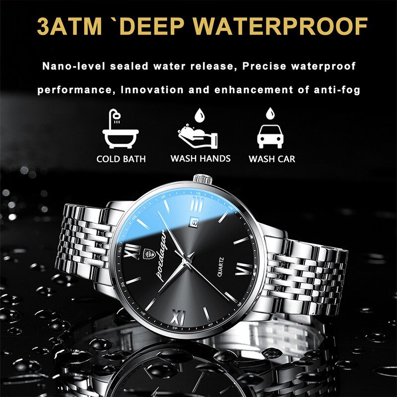 poedagar luxury sports men's wristwatch stainless steel waterproof date man watch high quality casual fashion quartz men watches poedagar luxury sports men's wristwatch stainless steel waterproof date man watch high quality casual fashion quartz men watches