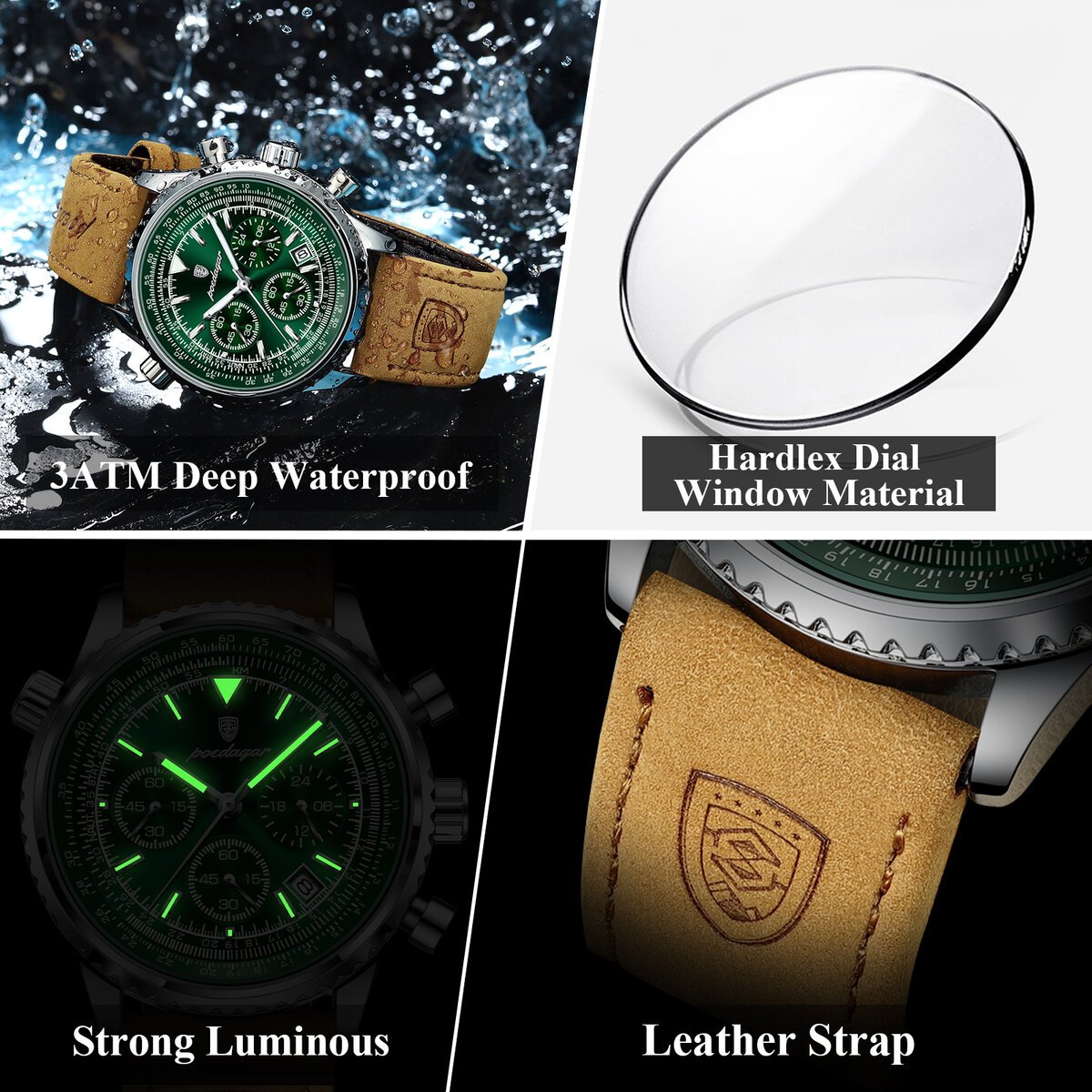 poedagar luxury man watch quartz waterproof luminous date chronograph leather men wristwatch military sports men's watches reloj poedagar luxury man watch quartz waterproof luminous date chronograph leather men wristwatch military sports men's watches reloj