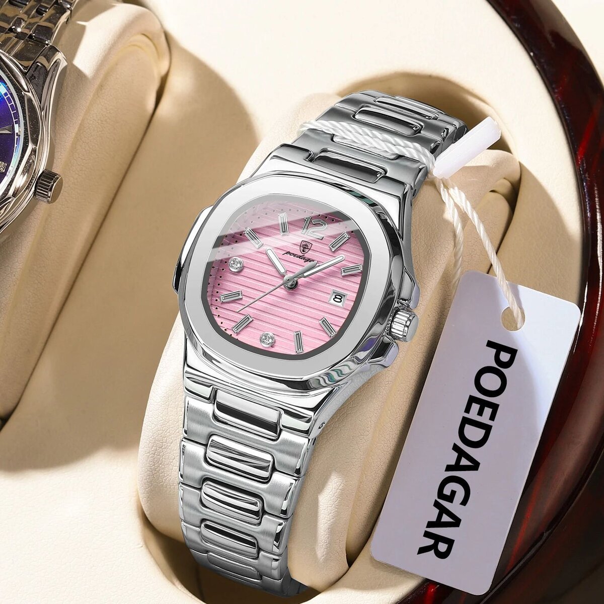 poedagar square fashion woman wristwatch luminous waterproof date ladies watch luxury high quality quartz women's watches reloj