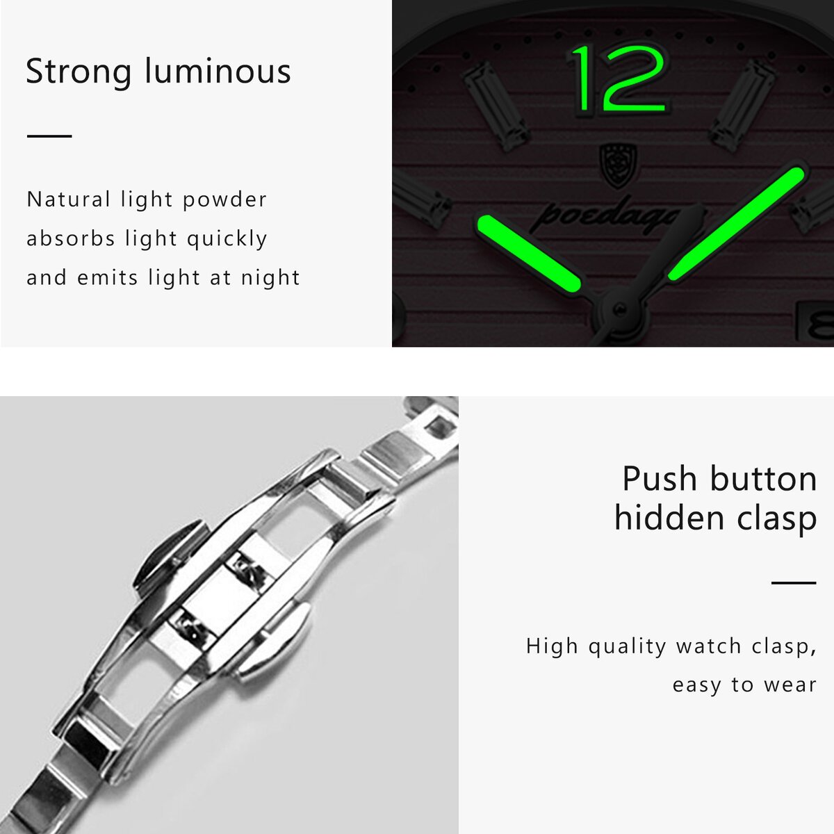 poedagar square fashion woman wristwatch luminous waterproof date ladies watch luxury high quality quartz women's watches reloj poedagar square fashion woman wristwatch luminous waterproof date ladies watch luxury high quality quartz women's watches reloj