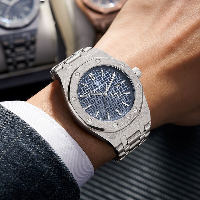 paazomu luxury square man quartz watch waterproof luminous date men's watch high quality stainless steel business men watches paazomu luxury square man quartz watch waterproof luminous date men's watch high quality stainless steel business men watches
