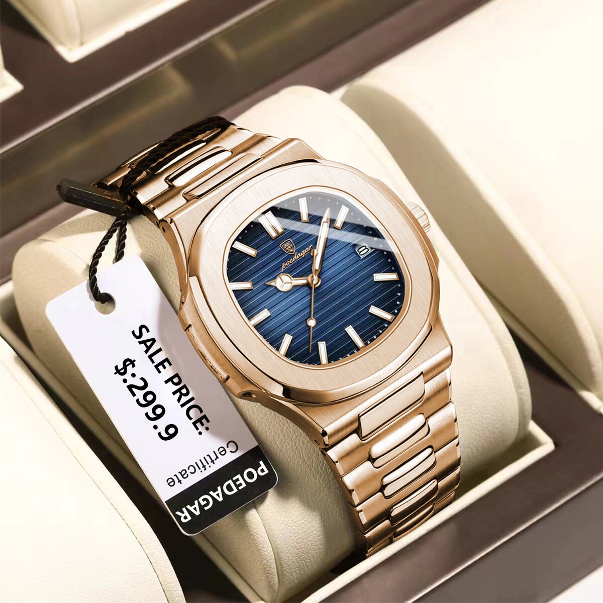 poedagar fashion business man watch waterproof luminous date stainless steel men quartz watch luxury square men's watches reloj poedagar fashion business man watch waterproof luminous date stainless steel men quartz watch luxury square men's watches reloj