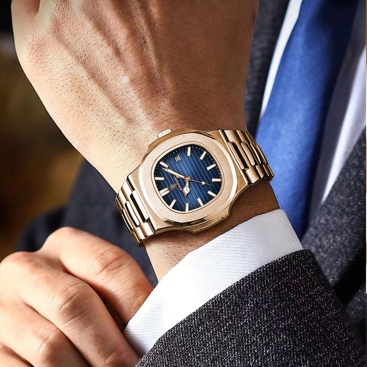 poedagar fashion business man watch waterproof luminous date stainless steel men quartz watch luxury square men's watches reloj poedagar fashion business man watch waterproof luminous date stainless steel men quartz watch luxury square men's watches reloj
