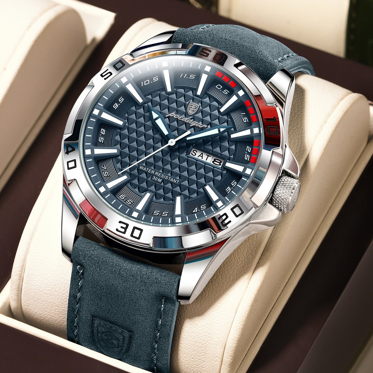 poedagar original man wristwatch top luxury waterproof luminous date week watch for men quartz sport leather men's watches reloj poedagar original man wristwatch top luxury waterproof luminous date week watch for men quartz sport leather men's watches reloj