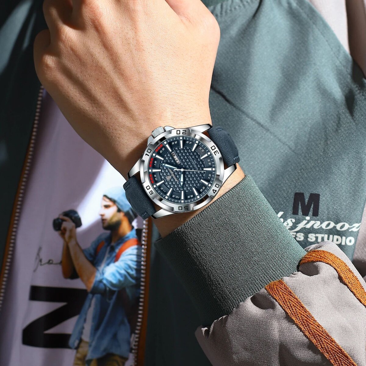 poedagar original man wristwatch top luxury waterproof luminous date week watch for men quartz sport leather men's watches reloj poedagar original man wristwatch top luxury waterproof luminous date week watch for men quartz sport leather men's watches reloj
