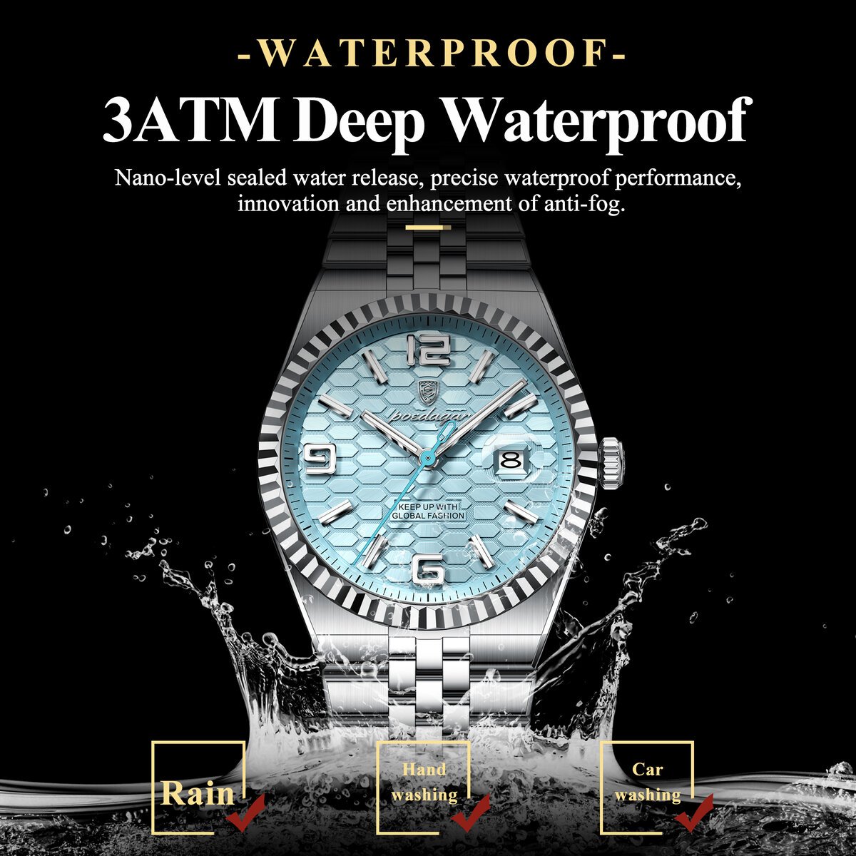 poedagar high quality original men clock waterproof luminous date luxury man watch stainless steel quartz men's watches male+box poedagar high quality original men clock waterproof luminous date luxury man watch stainless steel quartz men's watches male+box