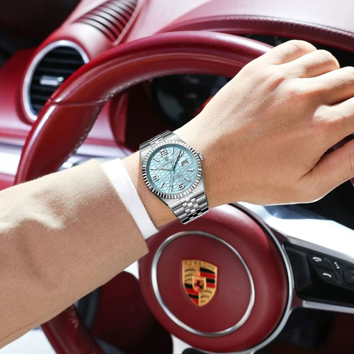 poedagar high quality original men clock waterproof luminous date luxury man watch stainless steel quartz men's watches male+box poedagar high quality original men clock waterproof luminous date luxury man watch stainless steel quartz men's watches male+box