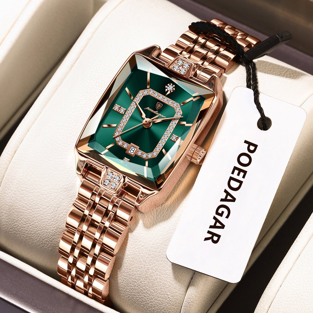 poedagar luxury woman watch waterproof date high quality casual ladies wristwatch stainless steel quartz elegant women's watches