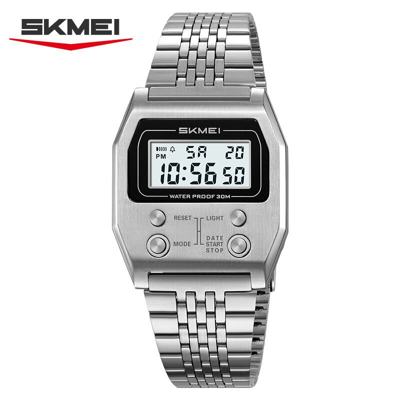 skmei 2460 men's sports waterproof digital watch stainless steel luxury retro led alarmclock men's electronic watch reloj hombre skmei 2460 men's sports waterproof digital watch stainless steel luxury retro led alarmclock men's electronic watch reloj hombre
