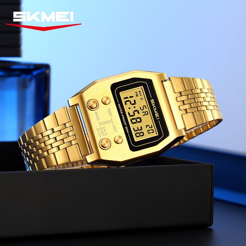 skmei 2460 men's sports waterproof digital watch stainless steel luxury retro led alarmclock men's electronic watch reloj hombre skmei 2460 men's sports waterproof digital watch stainless steel luxury retro led alarmclock men's electronic watch reloj hombre